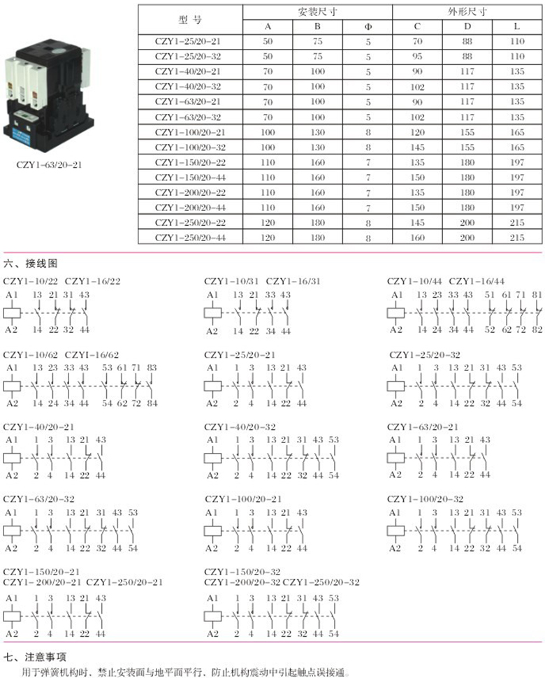 CZY1直流接触器