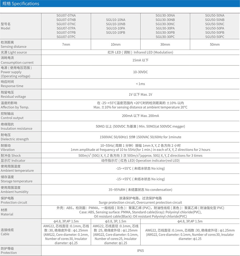 SGU30光电开关